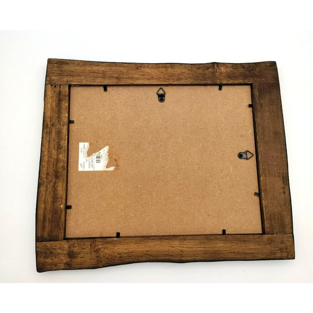 Solid Wood Picture Frame 13x10.5 Vintage Rustic Mission Style Heavy Wood Frame - Picture 7 of 10